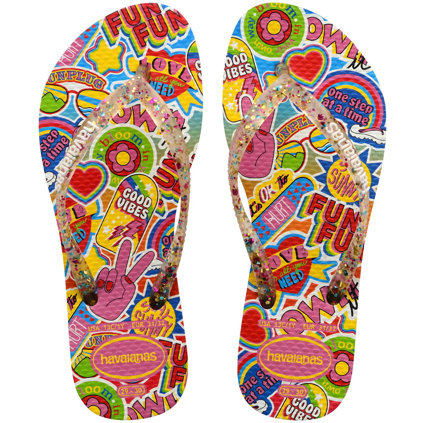 Sandalias Havaianas Kids Slim Fashion NE 4129934