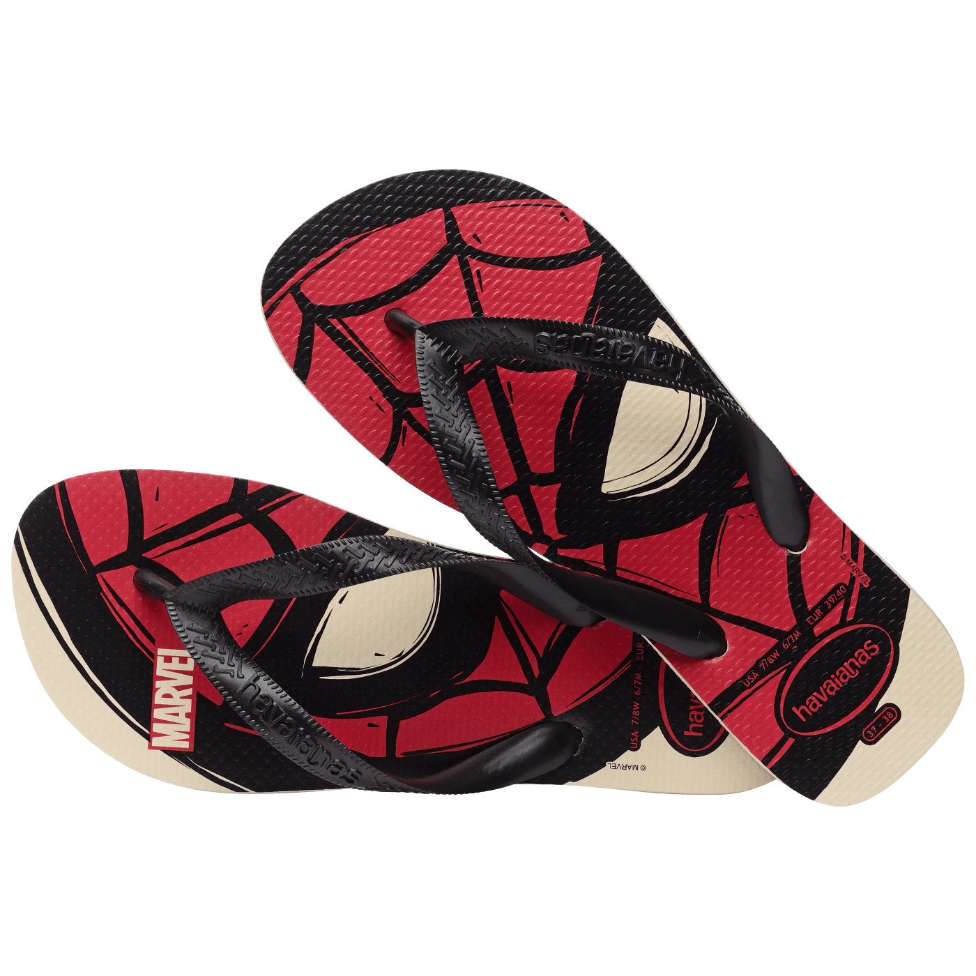 Sandalias Havaianas Top Marvel Logomania NE 4146953