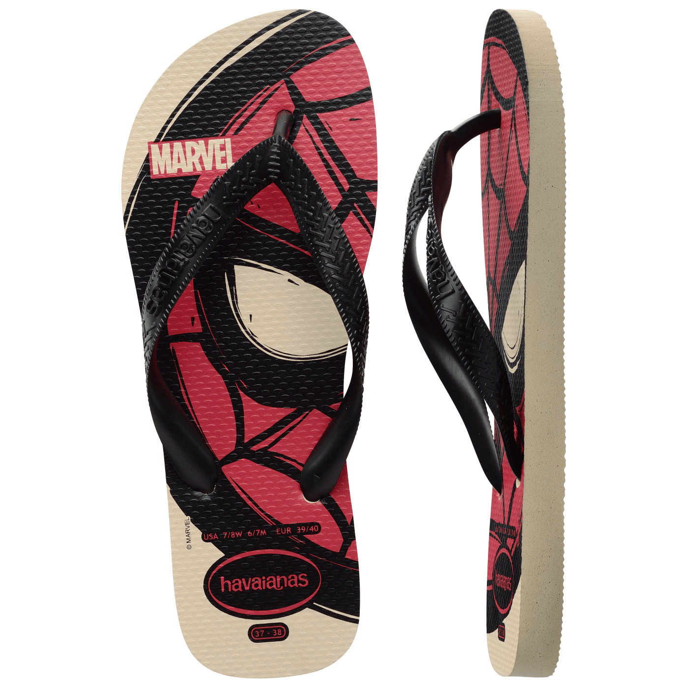 Sandalias Havaianas Top Marvel Logomania NE 4146953