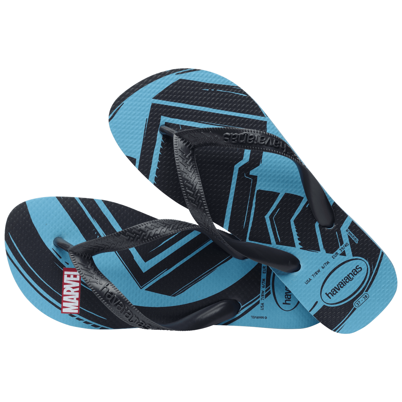 Sandalias Havaianas Top Marvel Logomania NE 4146953