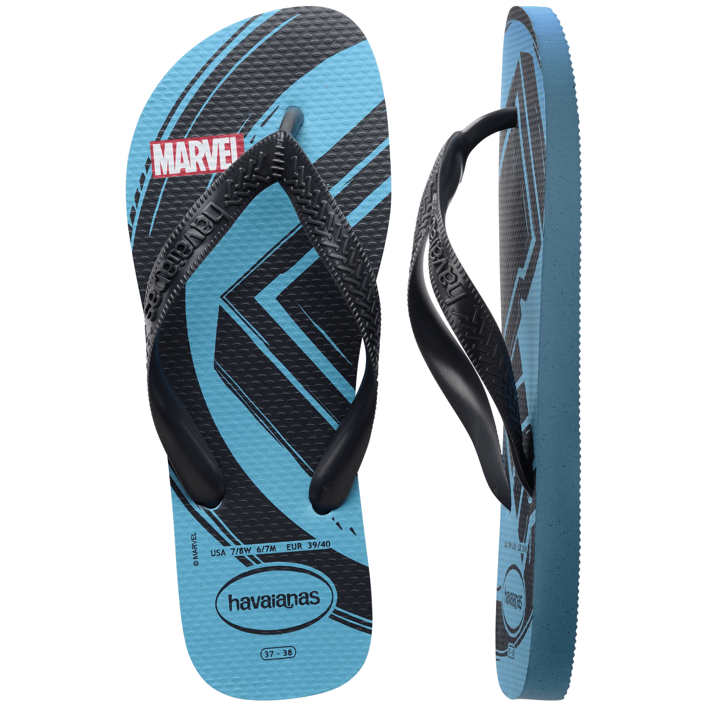 Sandalias Havaianas Top Marvel Logomania NE 4146953