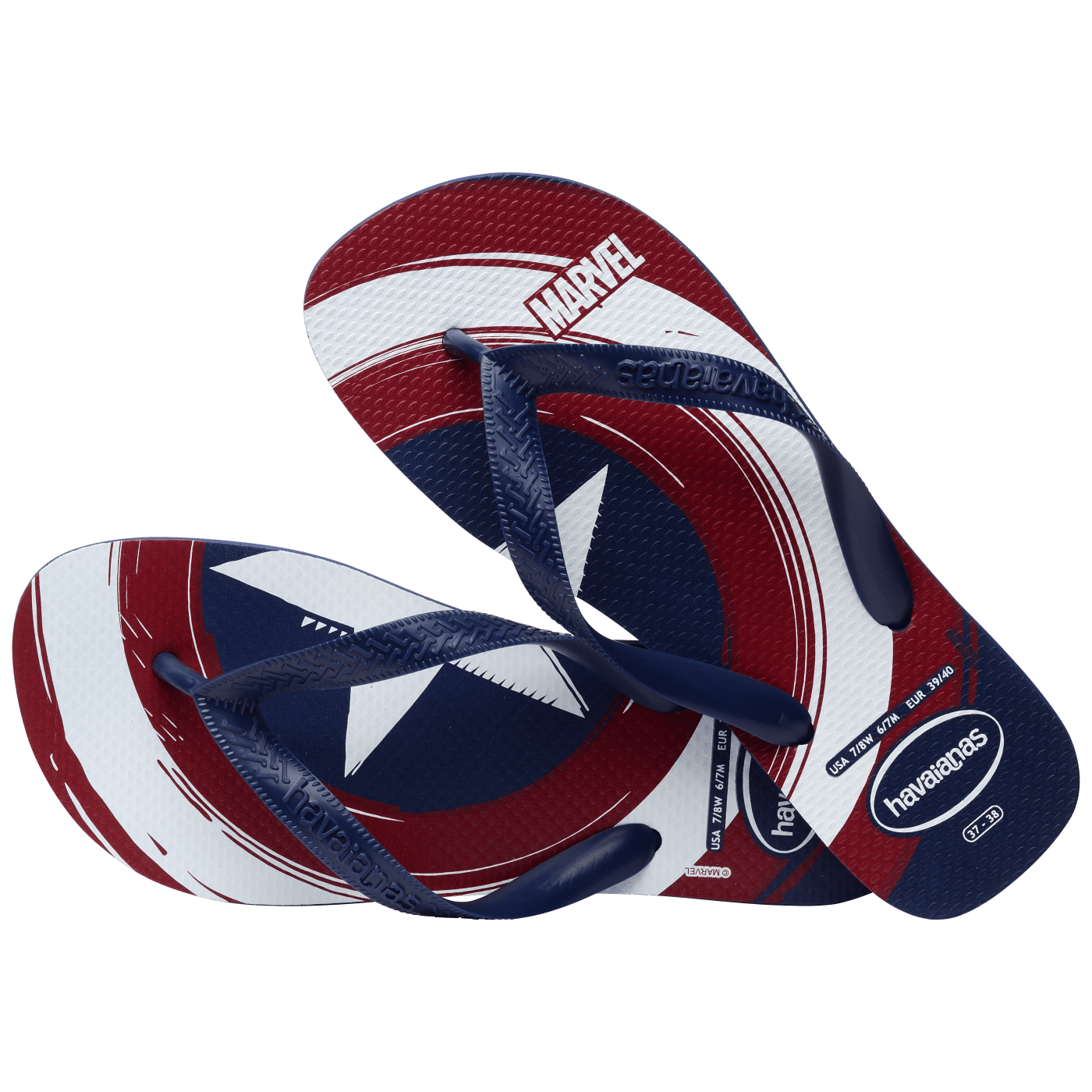 Sandalias Havaianas Top Marvel Logomania NE 4146953