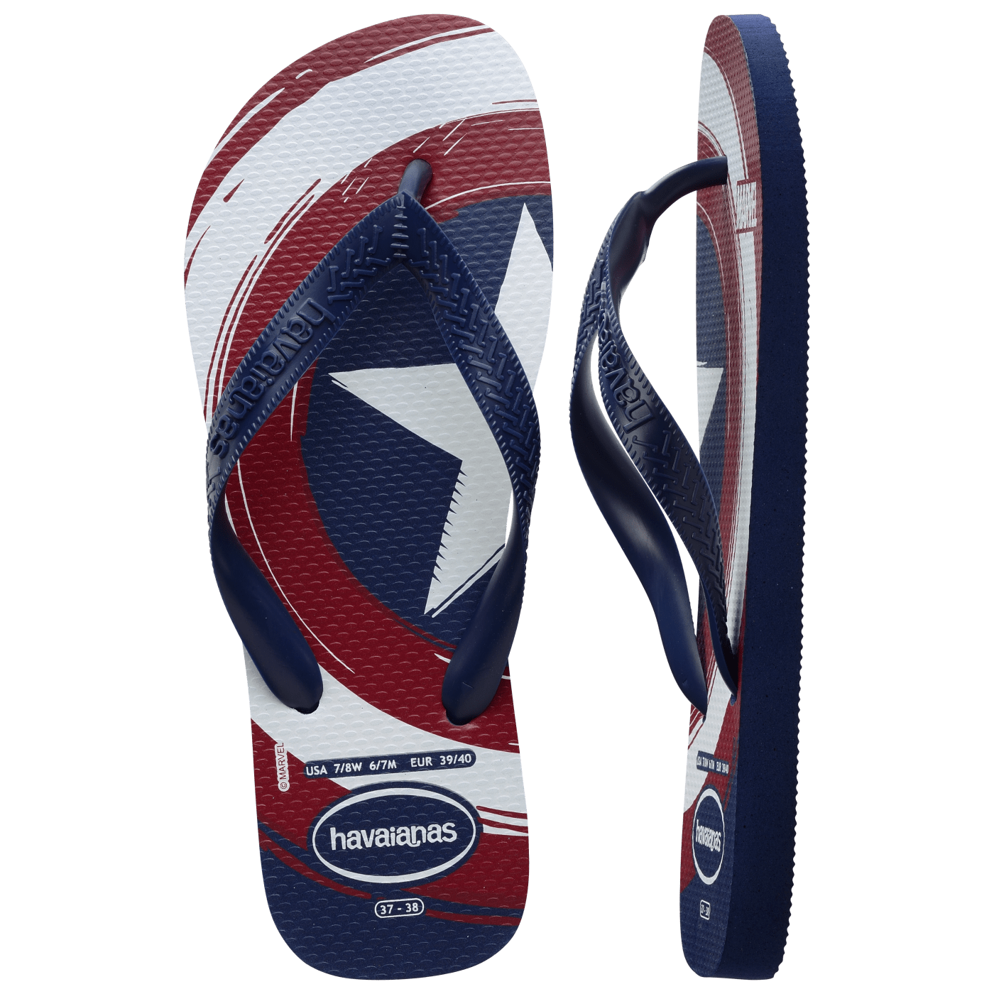 Sandalias Havaianas Top Marvel Logomania NE 4146953