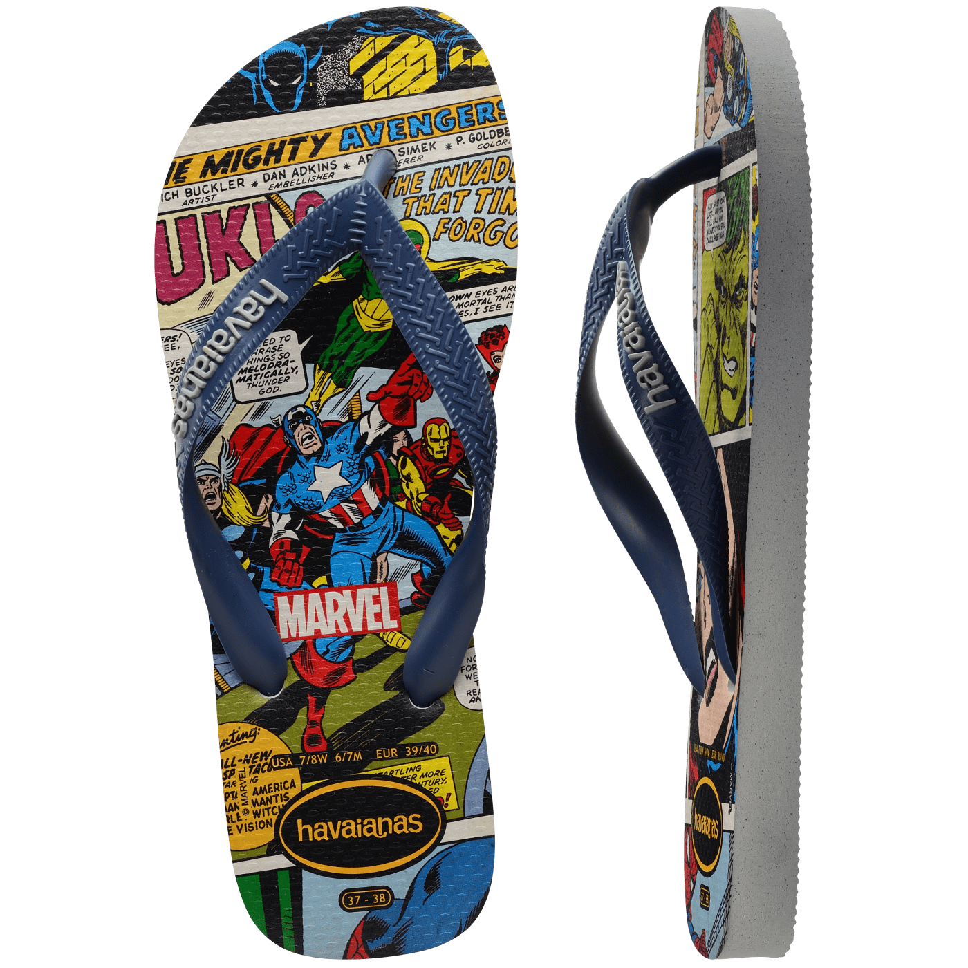 Sandalias Havaianas Top Marvel Classic NE 4147012