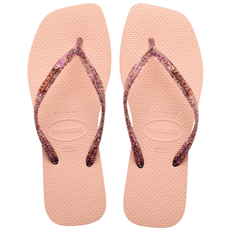 Sandalias Havaianas Slim Square Logo Metallic 4148257