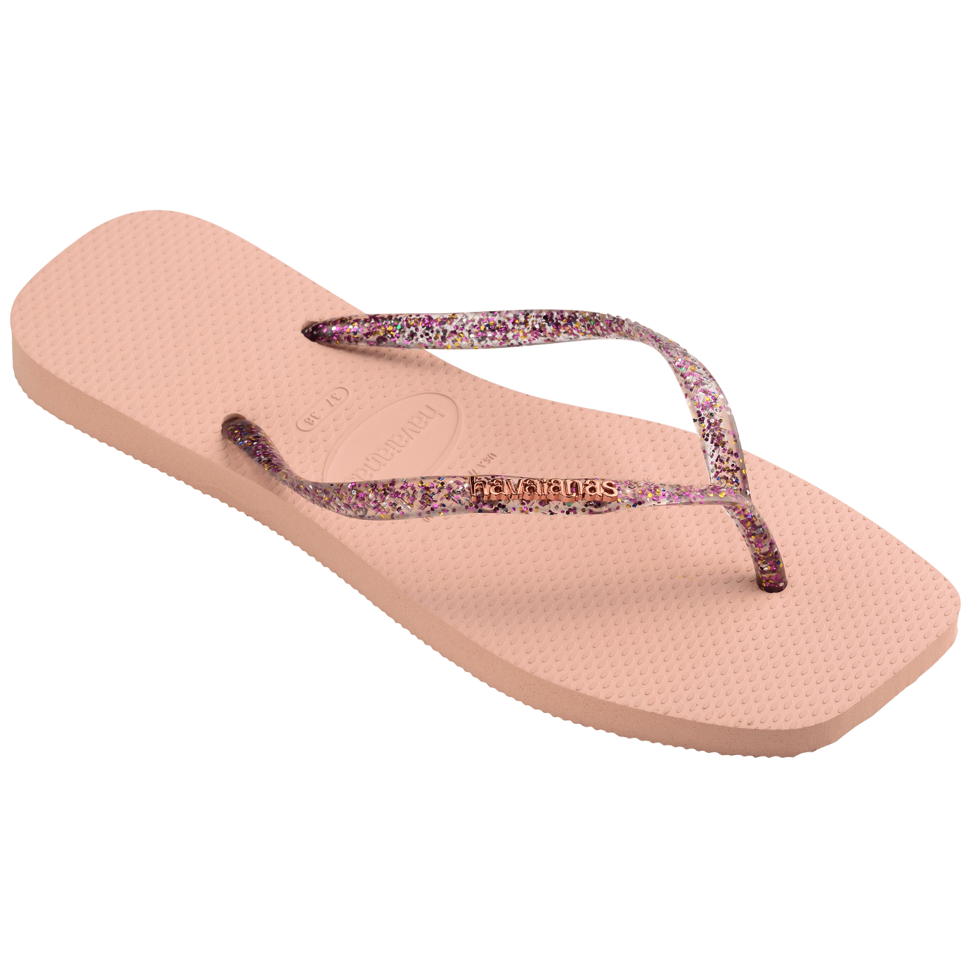 Sandalias Havaianas Slim Square Logo Metallic 4148257