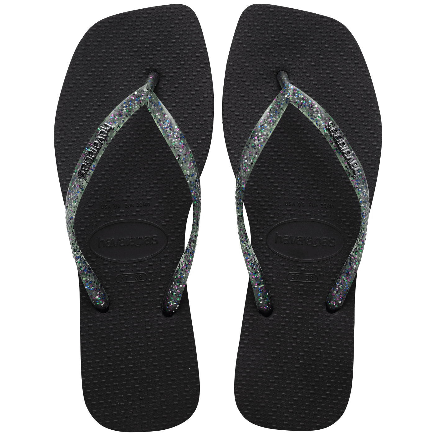 Sandalias Havaianas Slim Square Logo Metallic 4148257