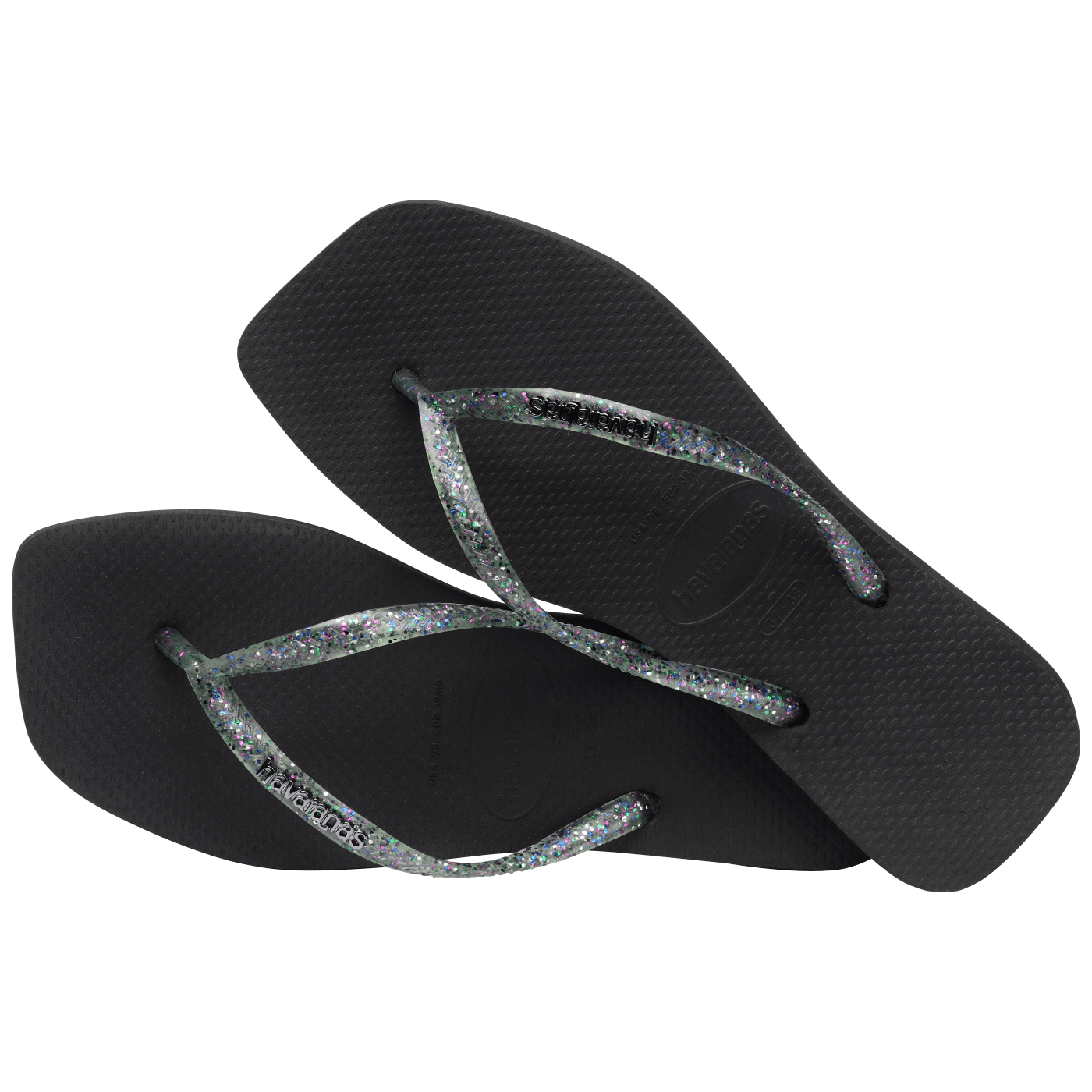 Sandalias Havaianas Slim Square Logo Metallic 4148257