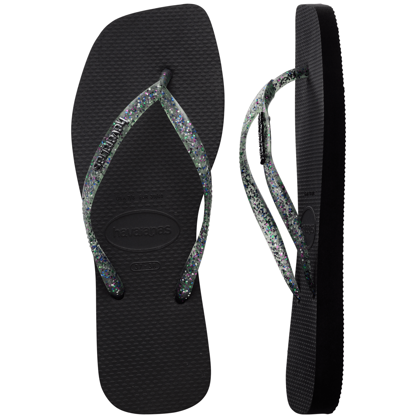 Sandalias Havaianas Slim Square Logo Metallic 4148257