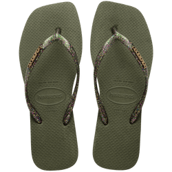 Sandalias Havaianas Slim Square Logo Metallic 4148257