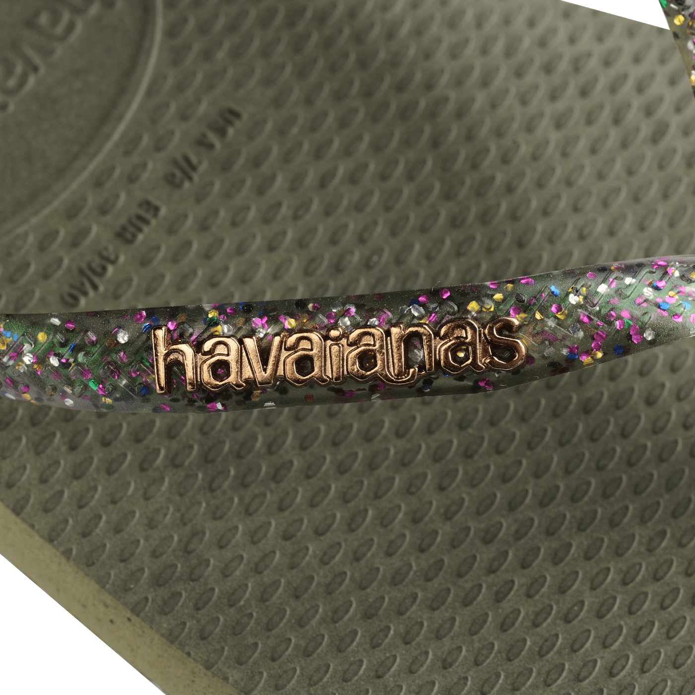 Sandalias Havaianas Slim Square Logo Metallic 4148257