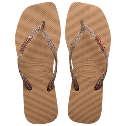 Sandalias Havaianas Slim Square Logo Metallic 4148257